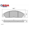 RDA FRONT BRAKE PADS suit FORD FALCON BA, BF, FG STANDARD FRONT BRAKES RDB1473